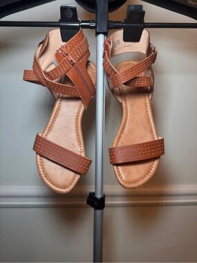 Chase + Chloe Nessa-7 Studded Strappy Gladiator Sandals - Size 6